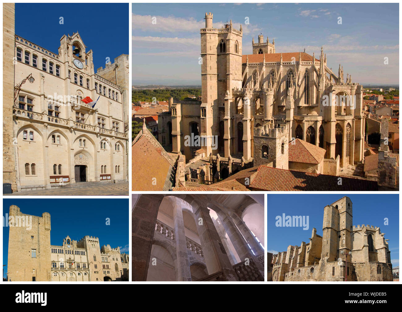 Monumenti di Narbonne,città del Languedoc Roussillon in Francia Foto Stock