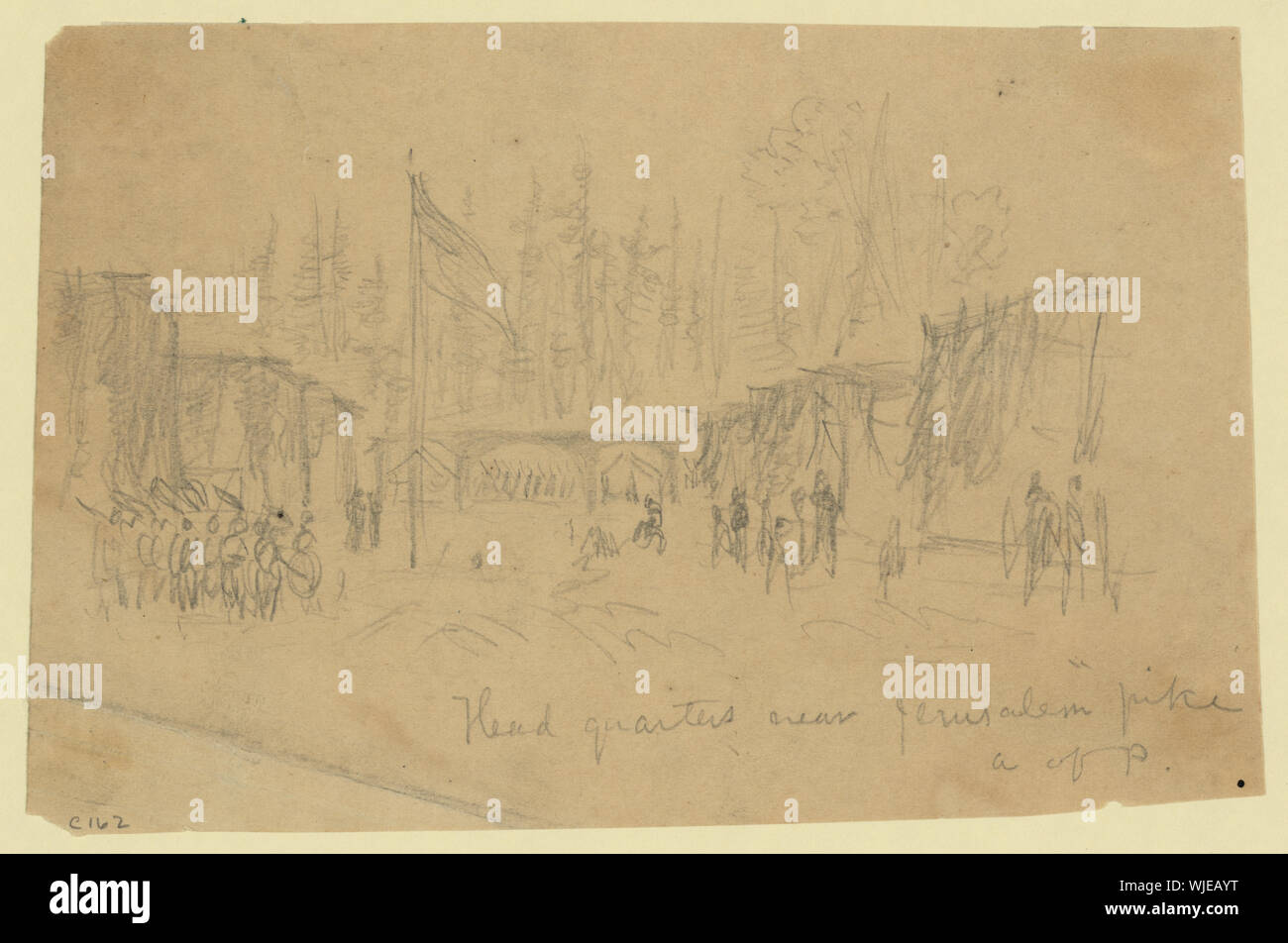 Quarti di testa vicino a Gerusalemme il luccio, A. di P. Foto Stock