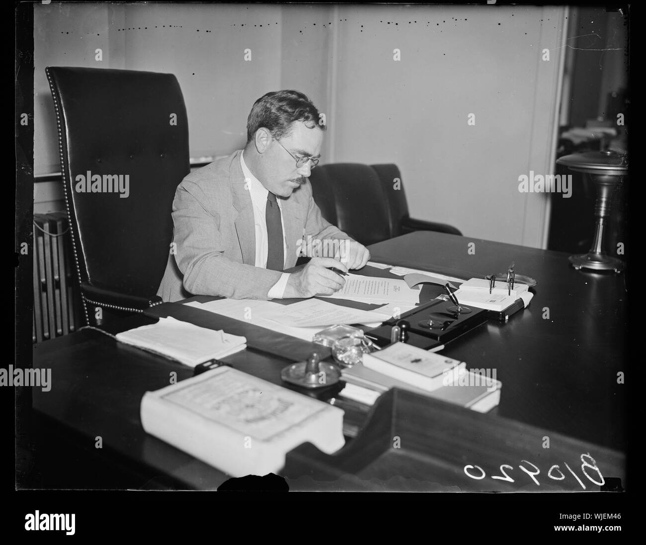 Capi Ufficio federale di assicurazione vecchiaia benefici. Washington, D.C. Murray W. Latimer, Direttore dell Ufficio federale di assicurazione vecchiaia i vantaggi della sicurezza sociale Pensione Foto Stock