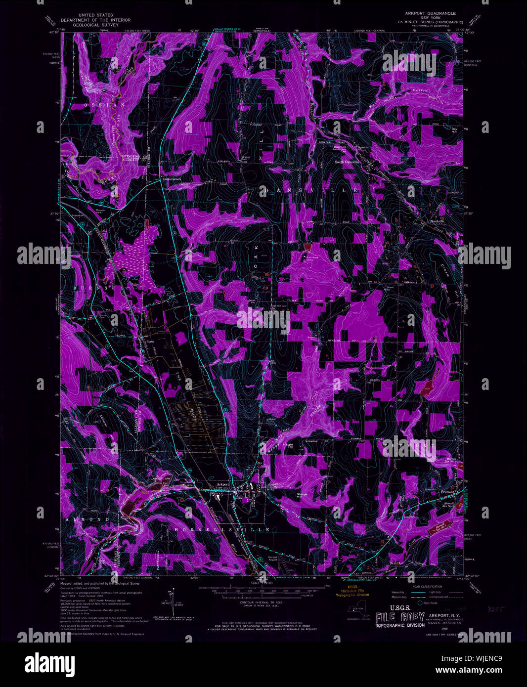 Mappa di arkport new york immagini e fotografie stock ad alta