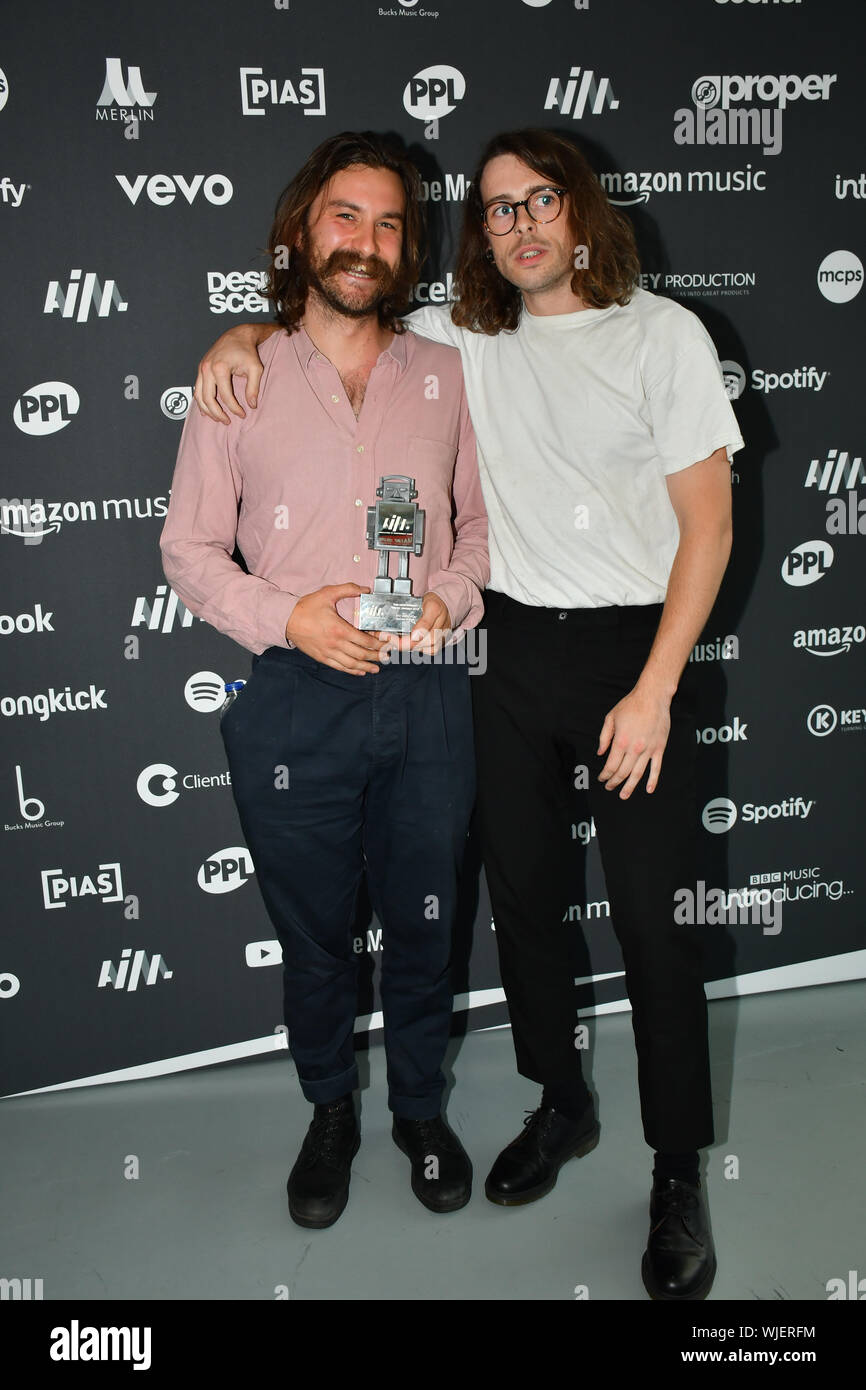 Londra, Regno Unito. 03Sep, 2019. È INATTIVO riceve i premi a scopo di musica indipendente premi al Roundhouse il 3 settembre 2019, Camden Town, Londra, Regno Unito. Credito: Picture Capital/Alamy Live News Foto Stock