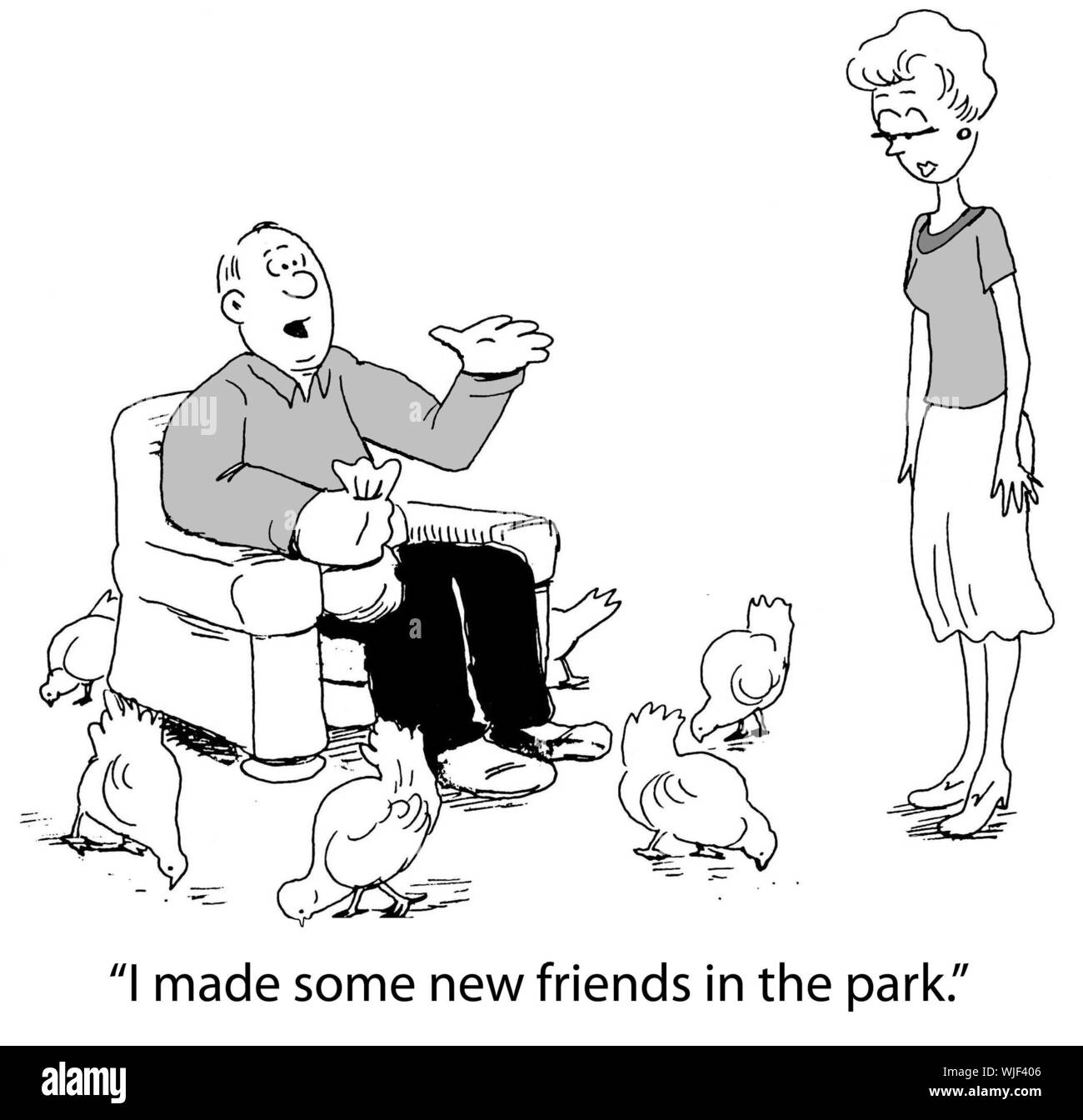 Fatti degli amici Foto Stock