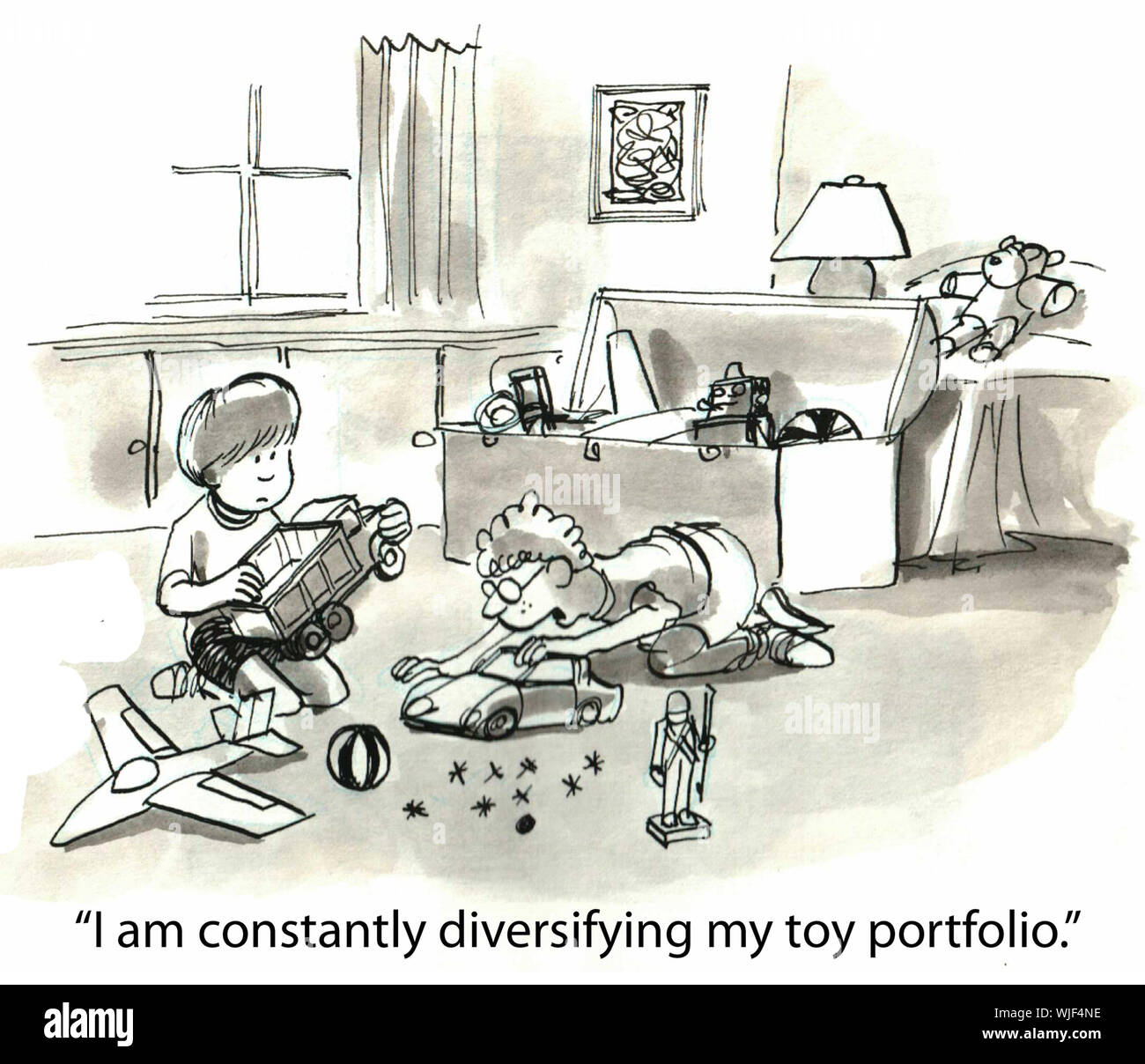 Diversificare il portafoglio Foto Stock