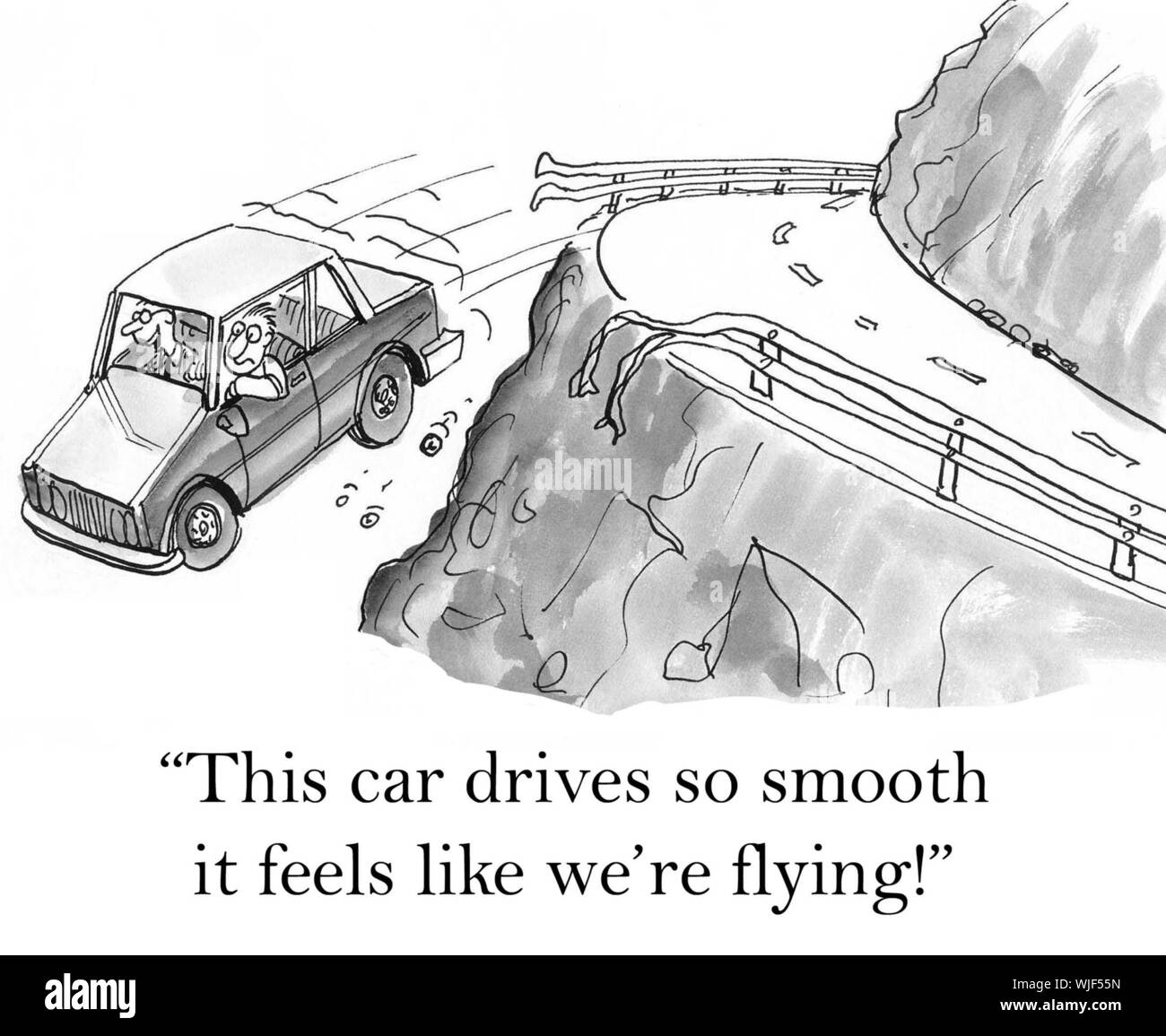 'Questa vettura aziona in modo corretto si sente come stiamo volando.". Foto Stock