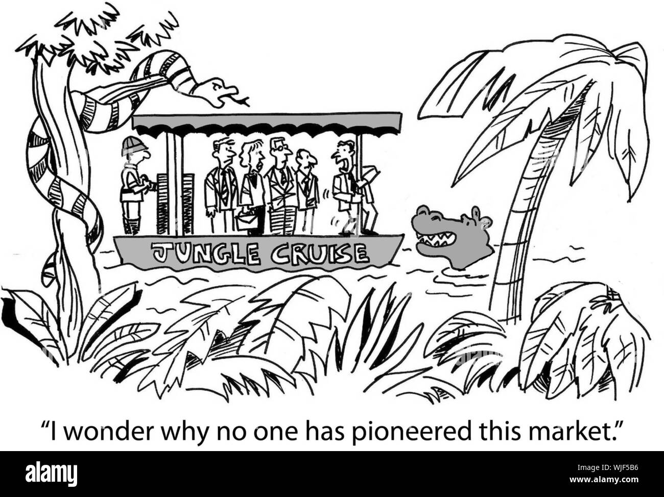 "Mi chiedo il motivo per cui nessuno ha svolto un ruolo di pioniere in questo mercato." Foto Stock