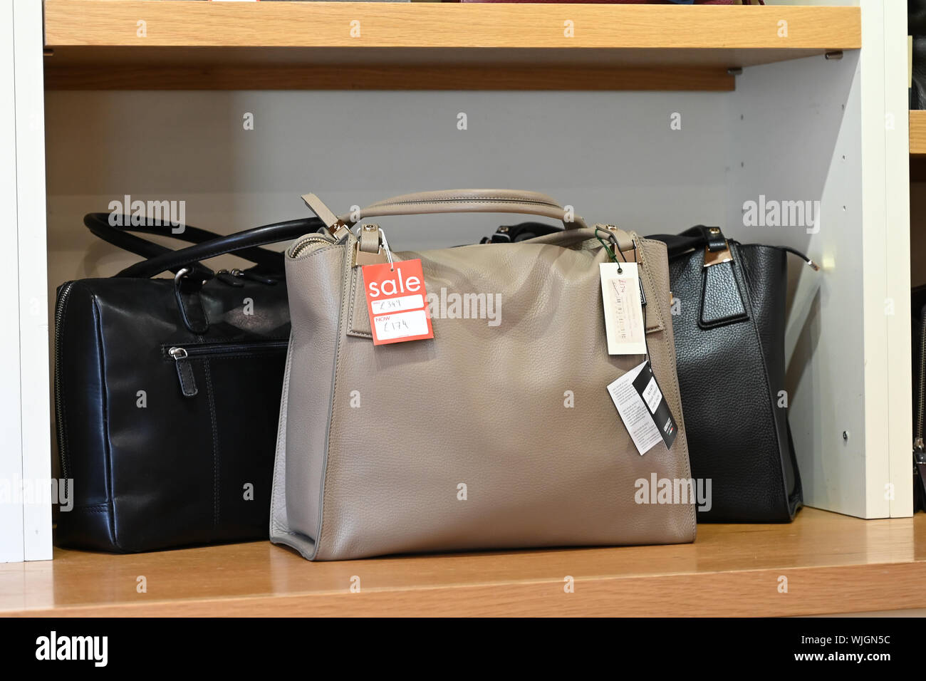 Onorevoli designer borsette vendita. Foto Stock