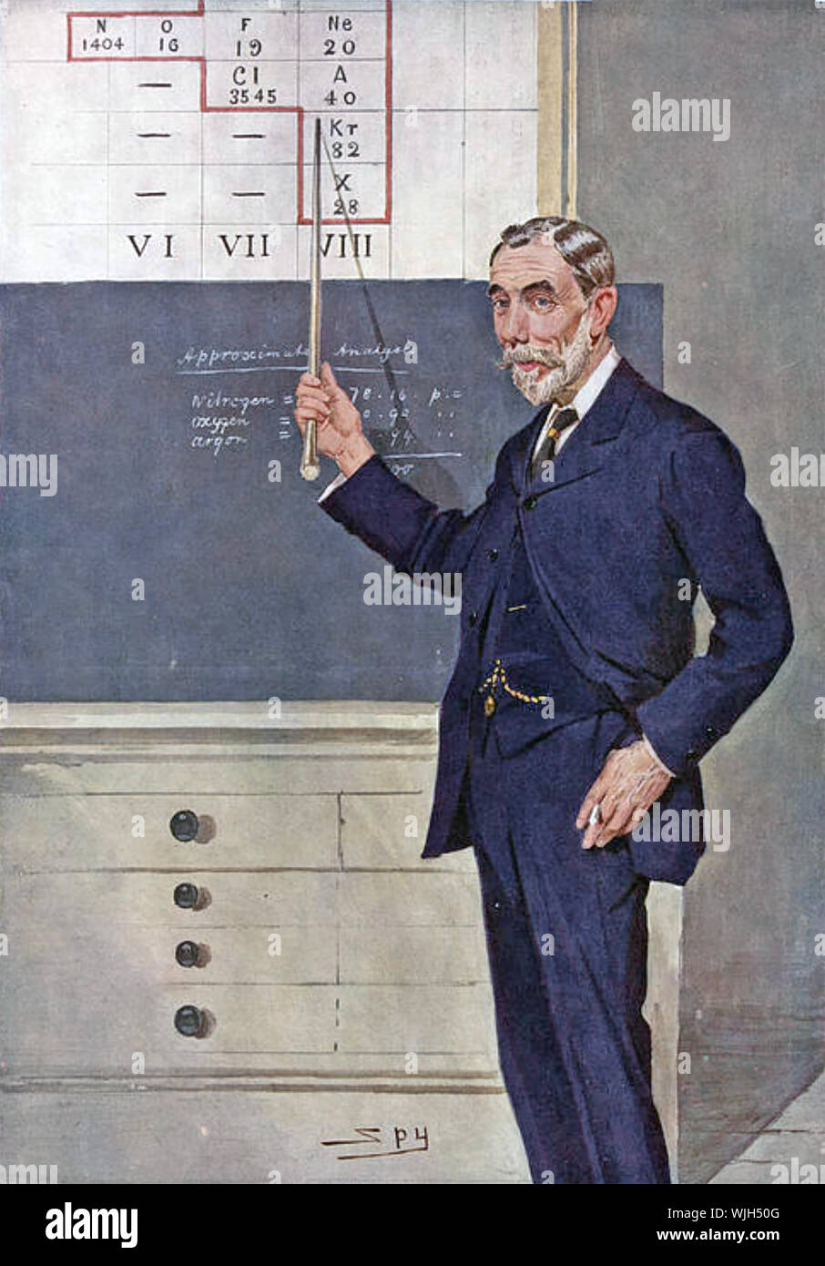 WILLIAM Ramsay (1852-1916) Scottish farmacia come disegnato da Spy per Vanity Fair Foto Stock