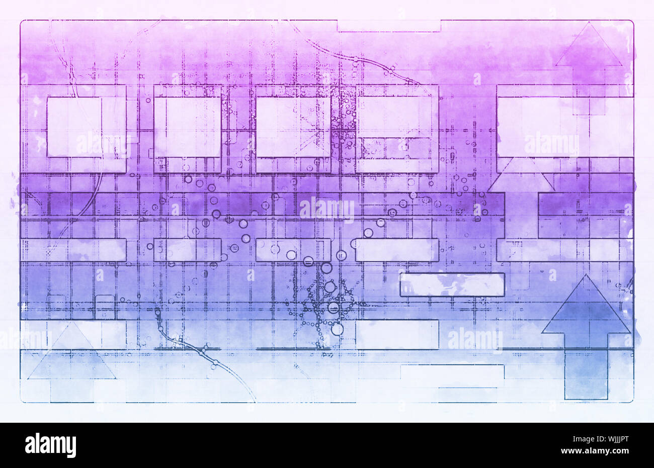 Soluzioni aziendali per la competenza tecnologica come arte Foto Stock