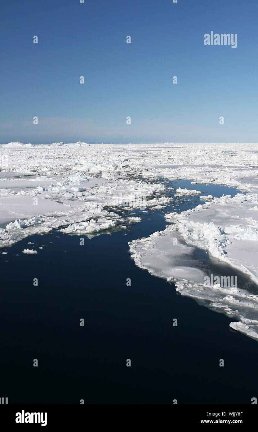 Mare di ghiaccio Foto Stock