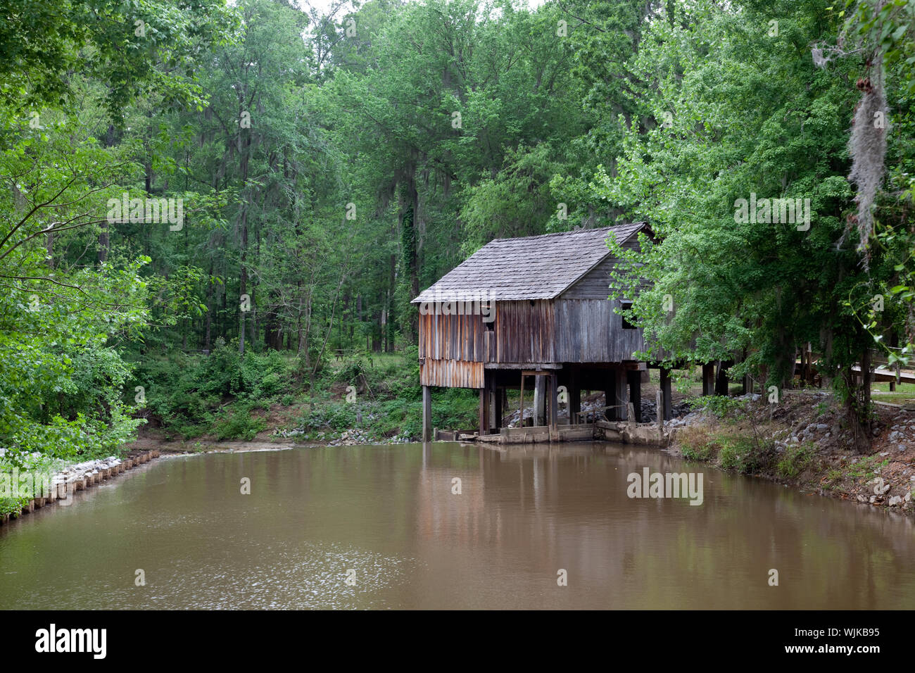 Rikard storico il mulino è un fatto davvero storico sito nelle vicinanze di Beatrice, Alabama Foto Stock