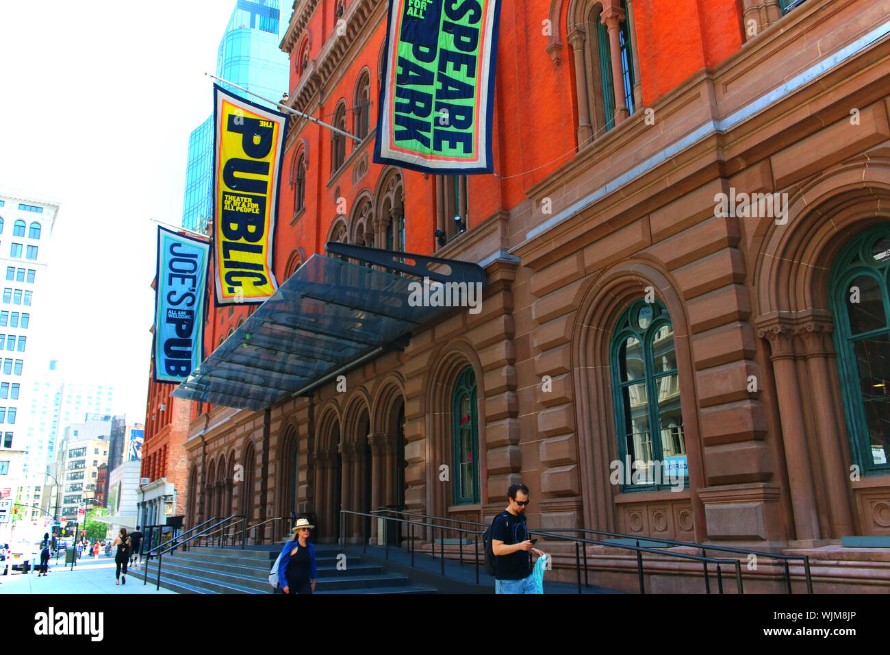 Il pubblico del Teatro, fondata da Joseph Papp, è uno di New York più importanti organizzazioni culturali. La sede principale si trova presso l'ex Astor Librar Foto Stock