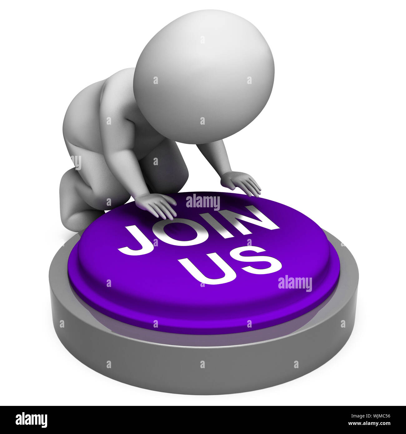 Unisciti a noi significato pulsante di iscrizione al Club o di appartenenza Foto Stock