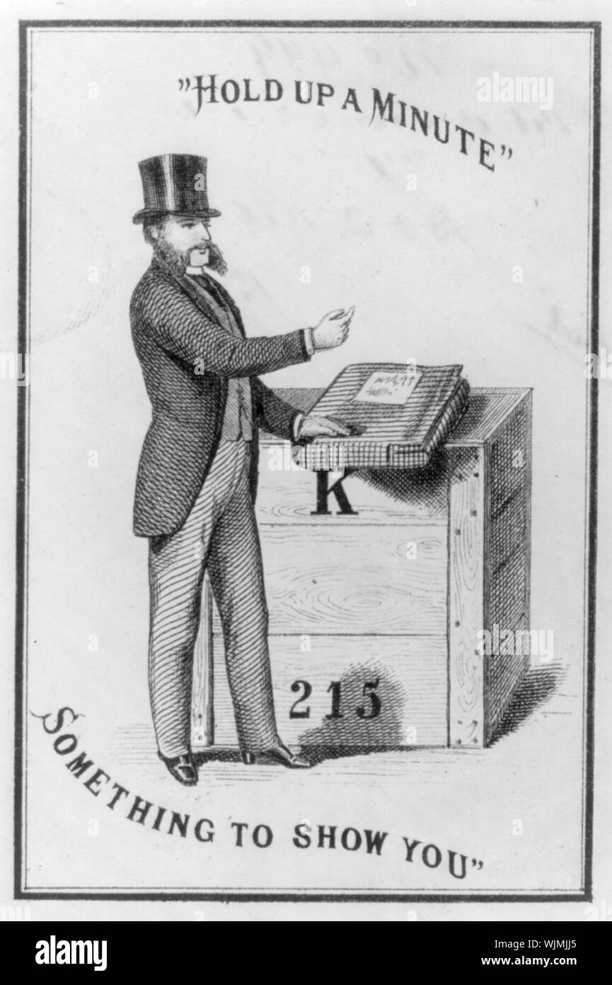 Tenere premuto fino ad un minuto - qualcosa da mostrare Foto Stock