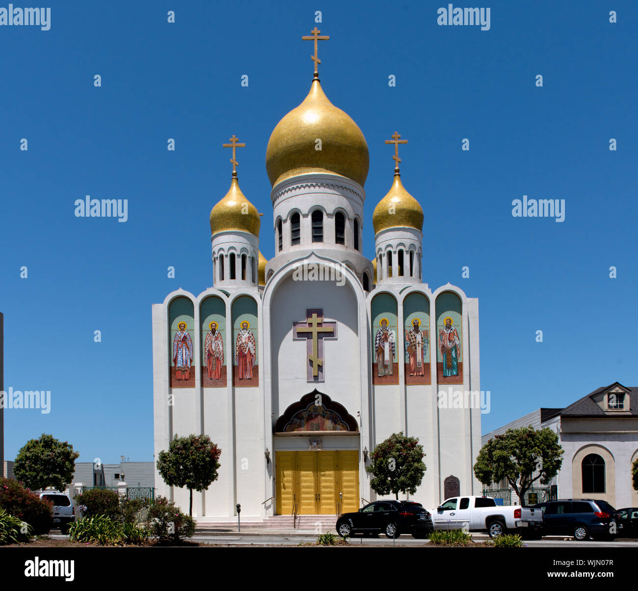Vergine santa Cattedrale, Chiesa Ortodossa Russa, San Francisco, California Foto Stock