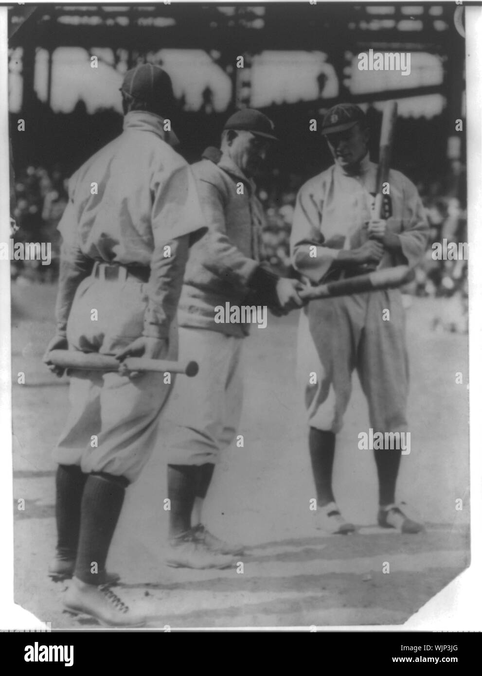 Honus Wagner, Pittsburgh NL e Ty Cobb, Detroit AL (baseball) Foto Stock