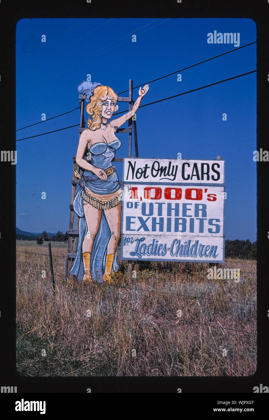 Horseless Museo delle Carrozze affissioni, Rapid City, il Dakota del Sud Foto Stock