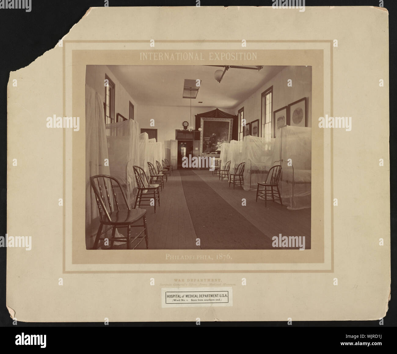 Ospedale di medico di reparto U.S.A. / Ward n. 1. Visto dall'estremità meridionale Foto Stock