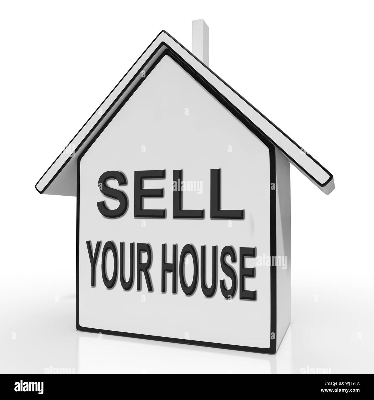 Vendere La Vostra casa Home mostra Elenco Immobili Foto Stock