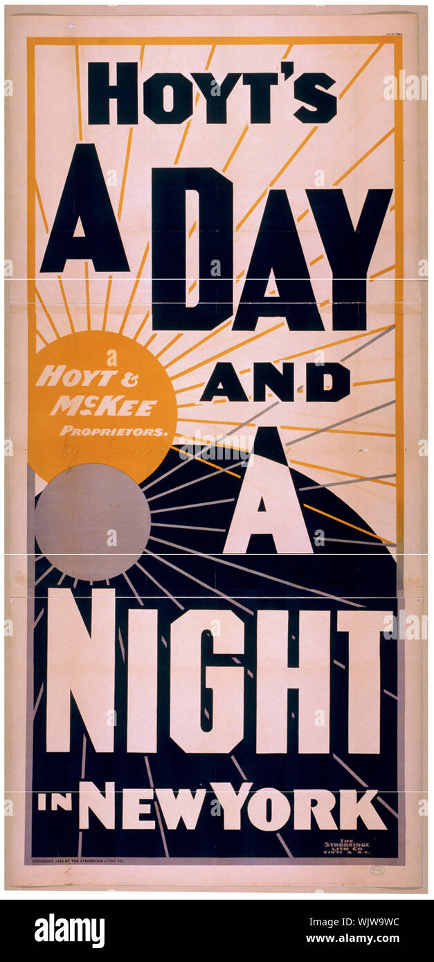 Hoyt è un giorno e una notte in New York Foto Stock