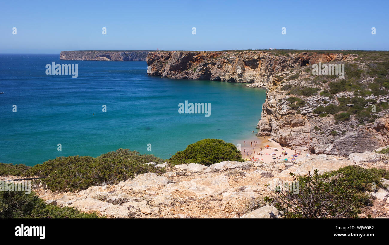 Fine del mondo - punto di sud-ovest d'Europa Foto Stock