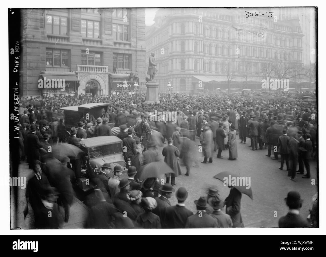 I.W.W. Sale riunioni -- Park Row Foto Stock