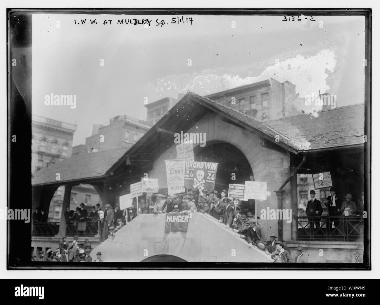 I.W.W. a Mulberry Sq., 5/1/14 Foto Stock