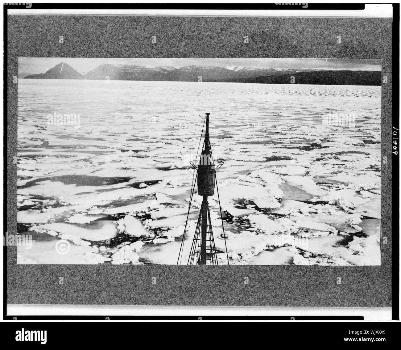 Ice floes nell'Artico Foto Stock