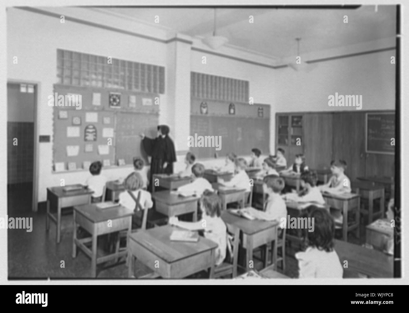 Immacolata Concezione Scuola, E. XIII SAN, ad est di 1° Avenue, New York City. Foto Stock