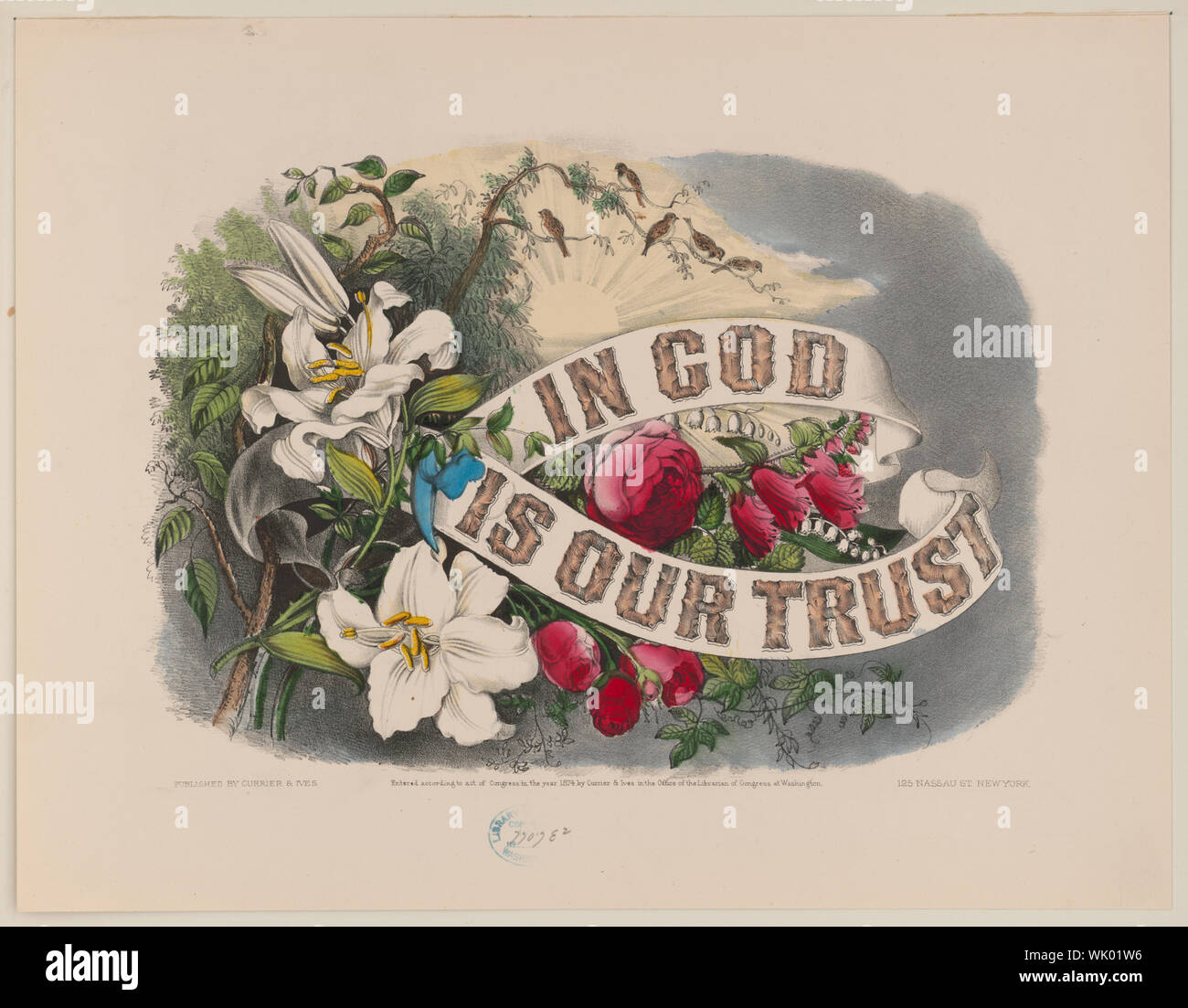 In Dio è la nostra fiducia Foto Stock