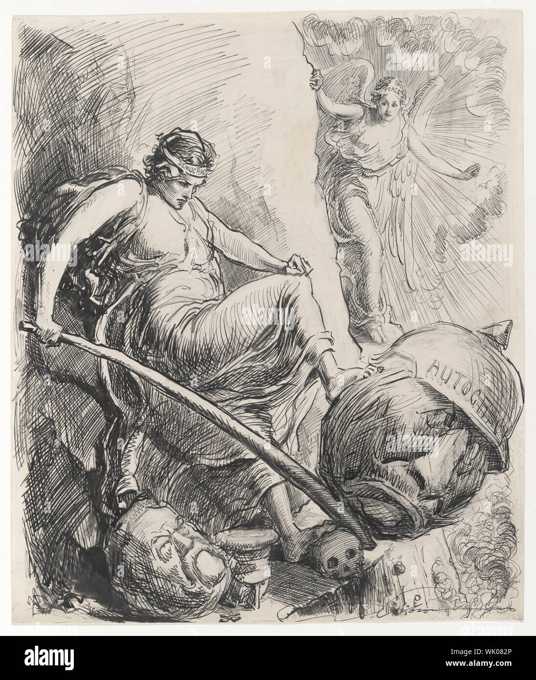 Nel suo percorso / C. D. Gibson. Foto Stock