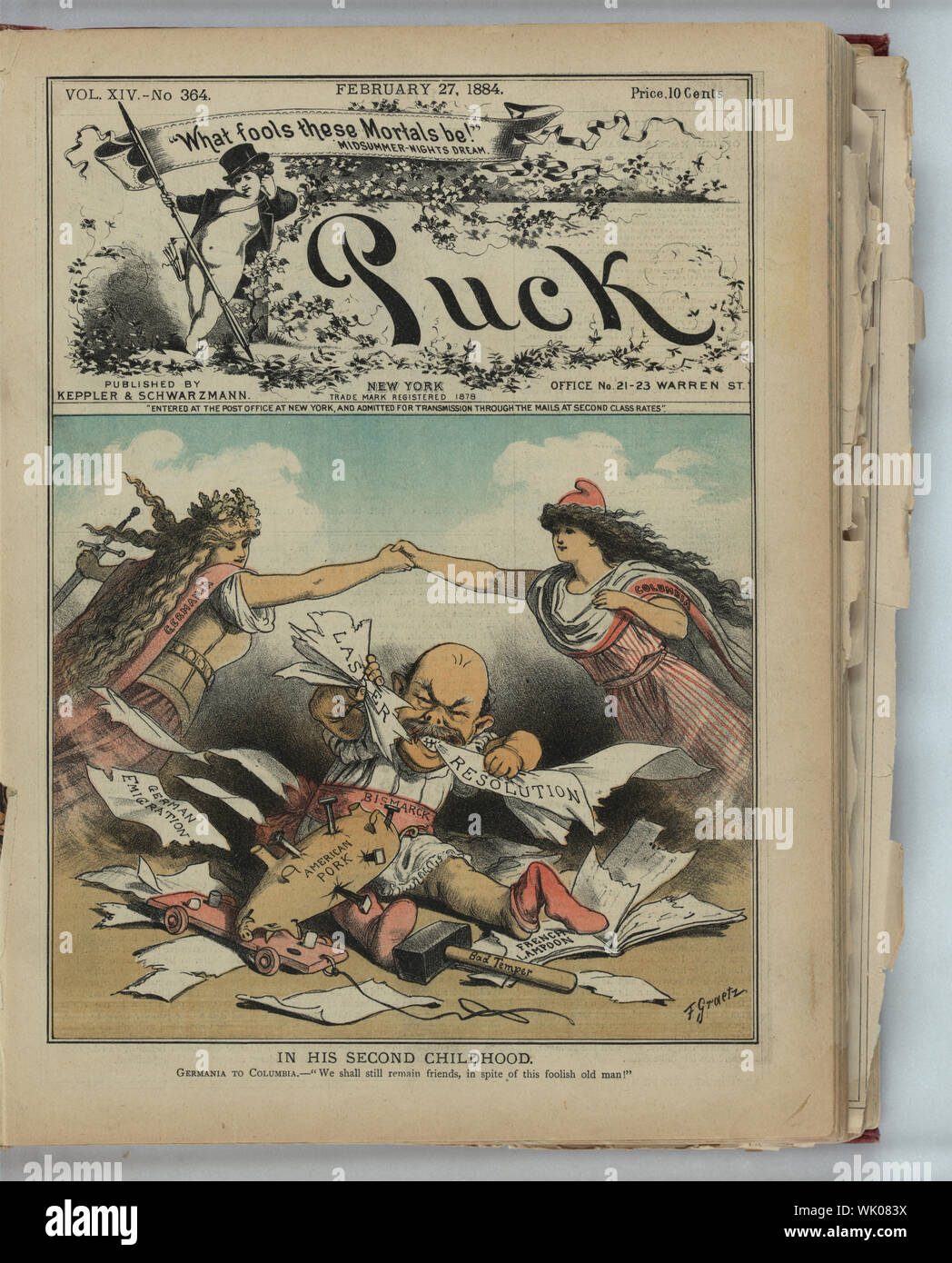 Nella sua seconda infanzia / F. Graetz. Foto Stock