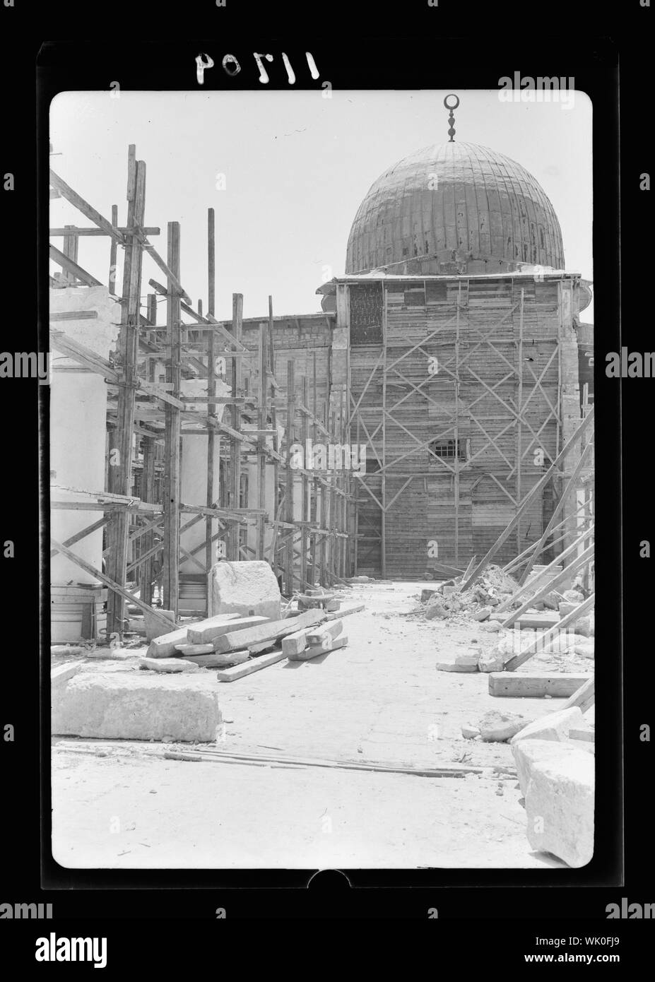 Nell'Area del tempio. La ricostruzione di El Aqsa ovvero al-Aqsa, la navata centrale Foto Stock