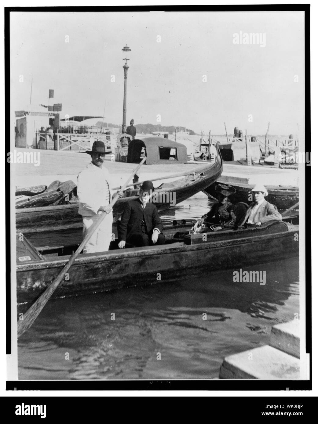 Nella gondola Foto Stock