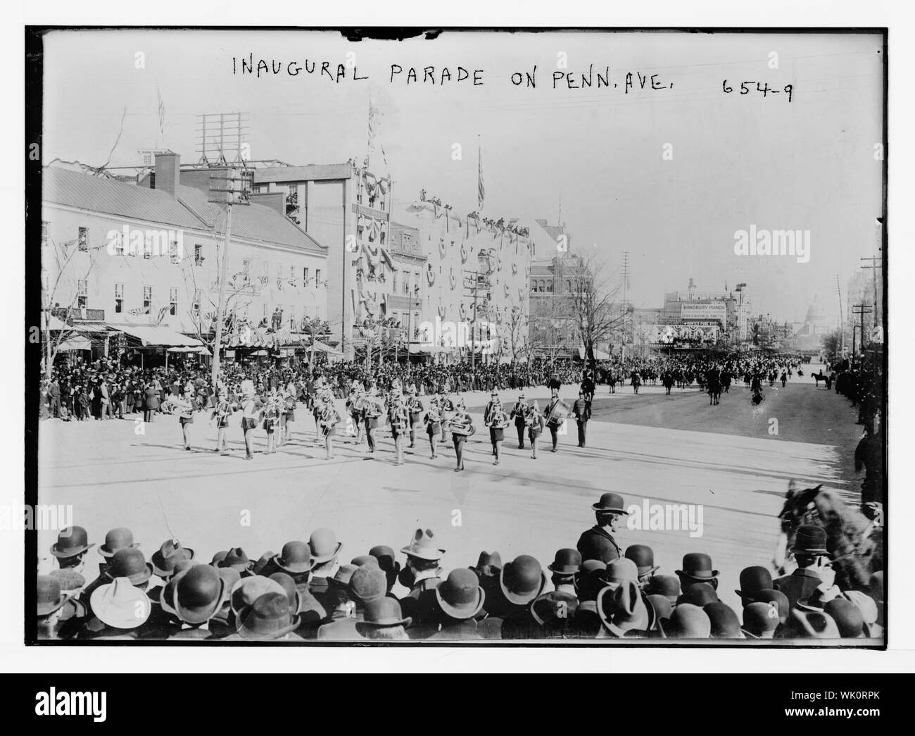 Parata inaugurale su Pennsylvania Avenue, Washington D.C. Foto Stock