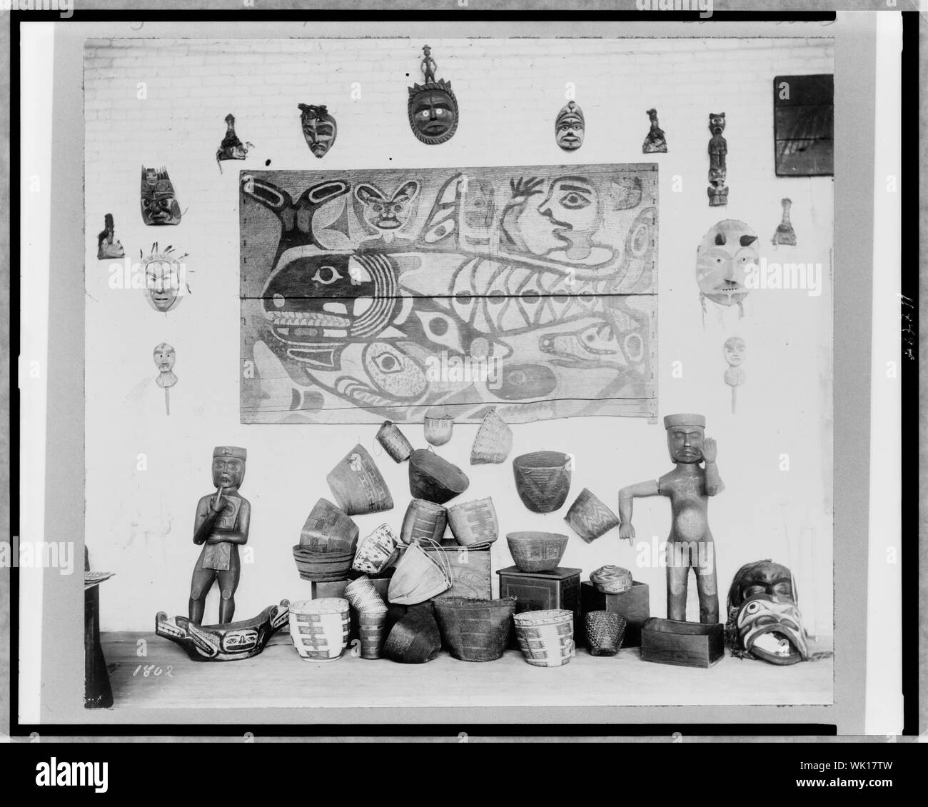 Indian cesti e cerimoniale di bordo Foto Stock