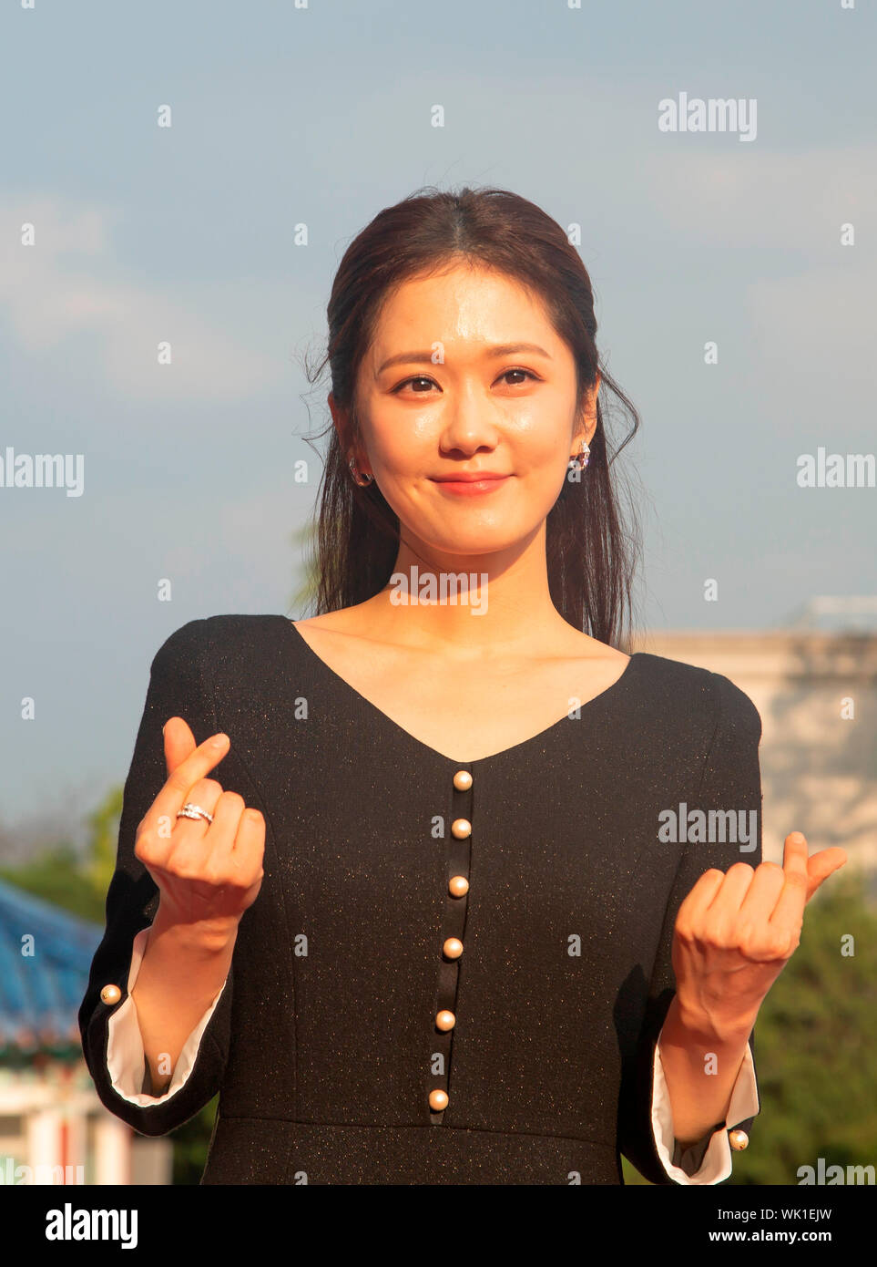 Jang Na-Ra, 28 agosto 2019 : sud coreano cantante e attrice Jang Na-Ra a Seoul International Drama Awards 2019 a Seul, in Corea del Sud. Credito: Lee Jae-Won/AFLO/Alamy Live News Foto Stock