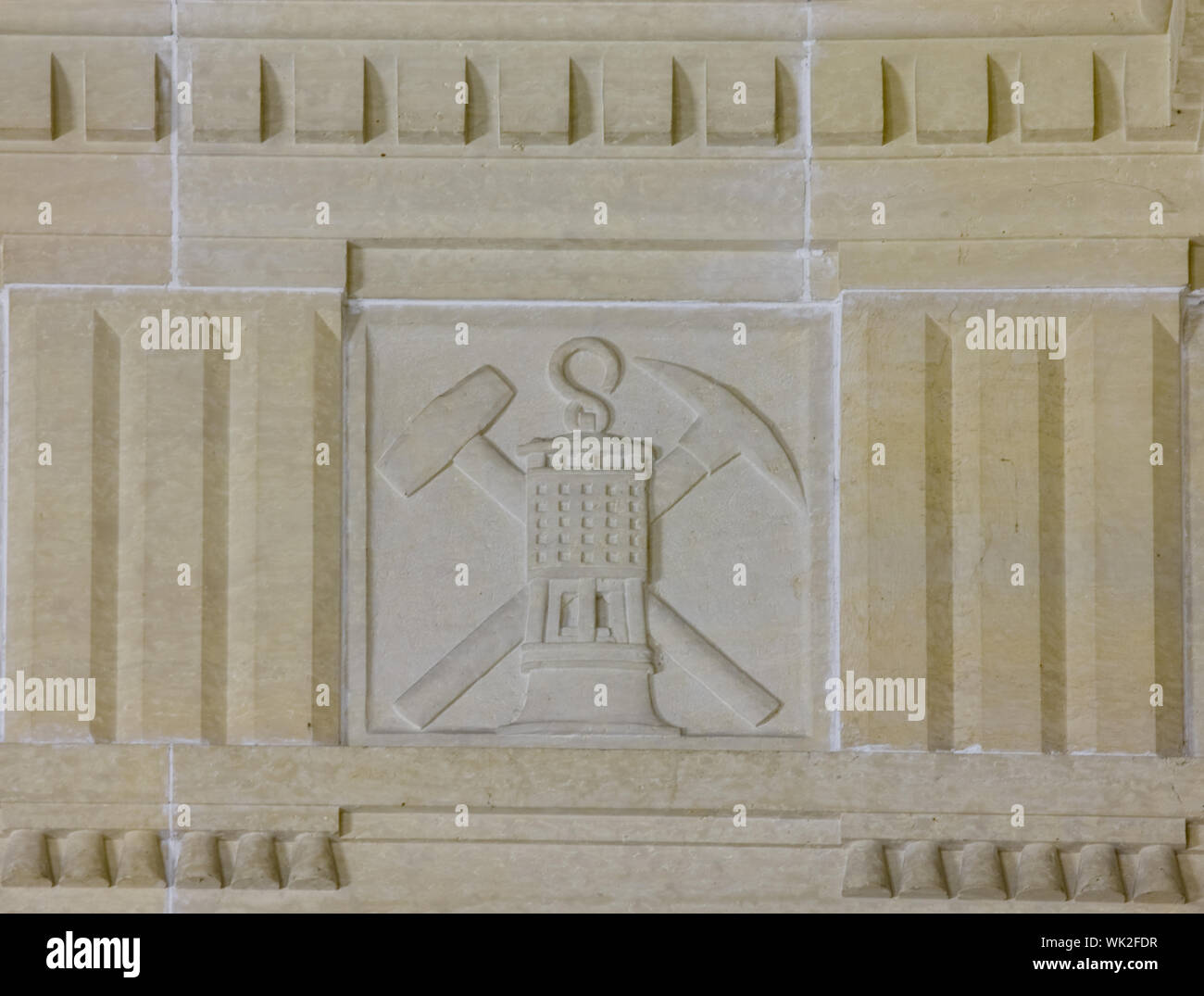 Dettaglio interno, Commercio degli Stati Uniti edificio, Washington, D.C. Foto Stock