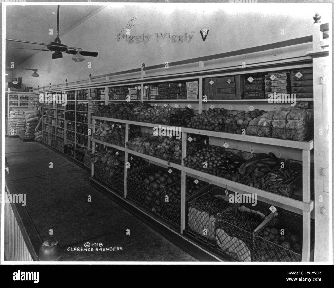 Interno del Piggly Wiggly supermercato. Tennessee Foto Stock