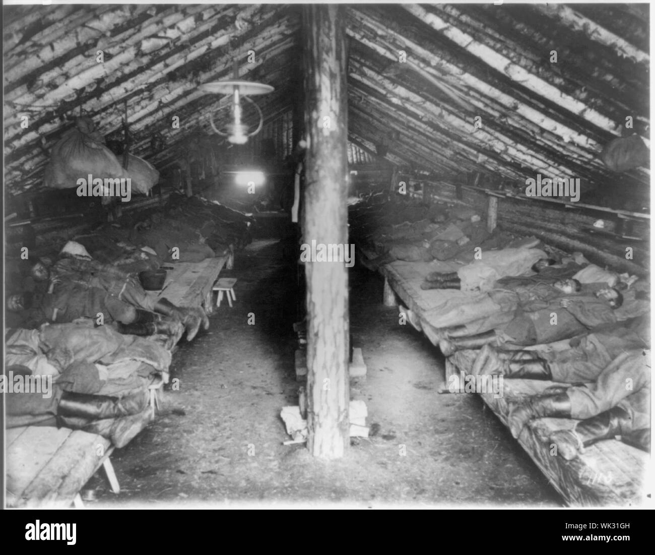 Interno della caserma trusty, area di Khabarovsk Foto Stock