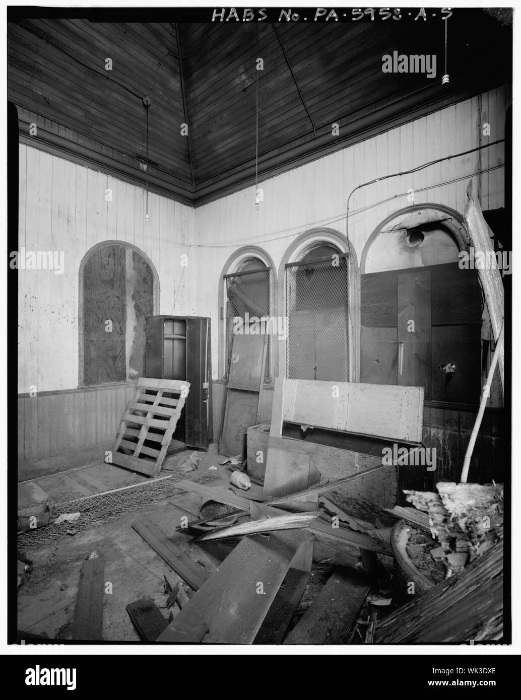 Interno del carrello ex sala di attesa a nord stazione di Filadelfia nel 1993 questa è una immagine di un luogo o un edificio che è elencato nel Registro Nazionale dei Luoghi Storici negli Stati Uniti d'America. Il suo numero di riferimento è 92000940 Foto Stock