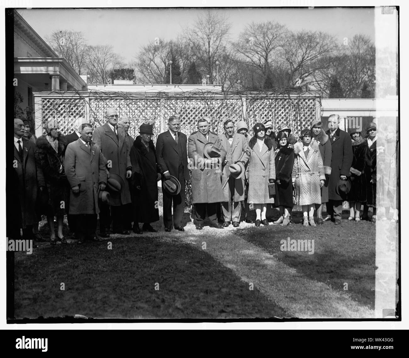 Iowa gruppo con Hoover, 3/6/29 Foto Stock