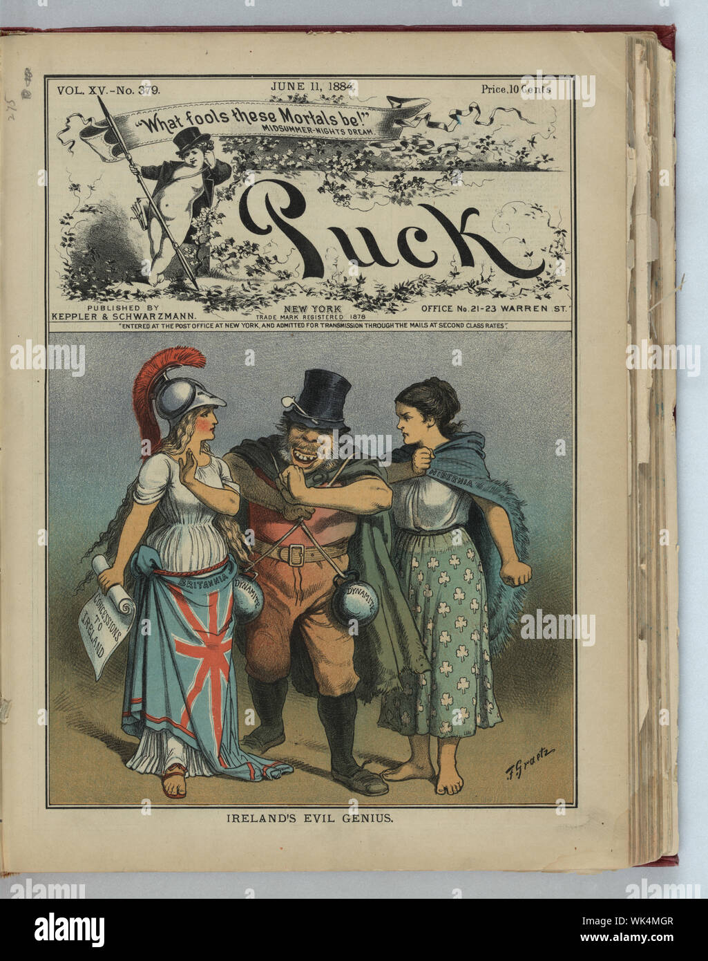 In Irlanda il genio del male / F. Graetz. Foto Stock