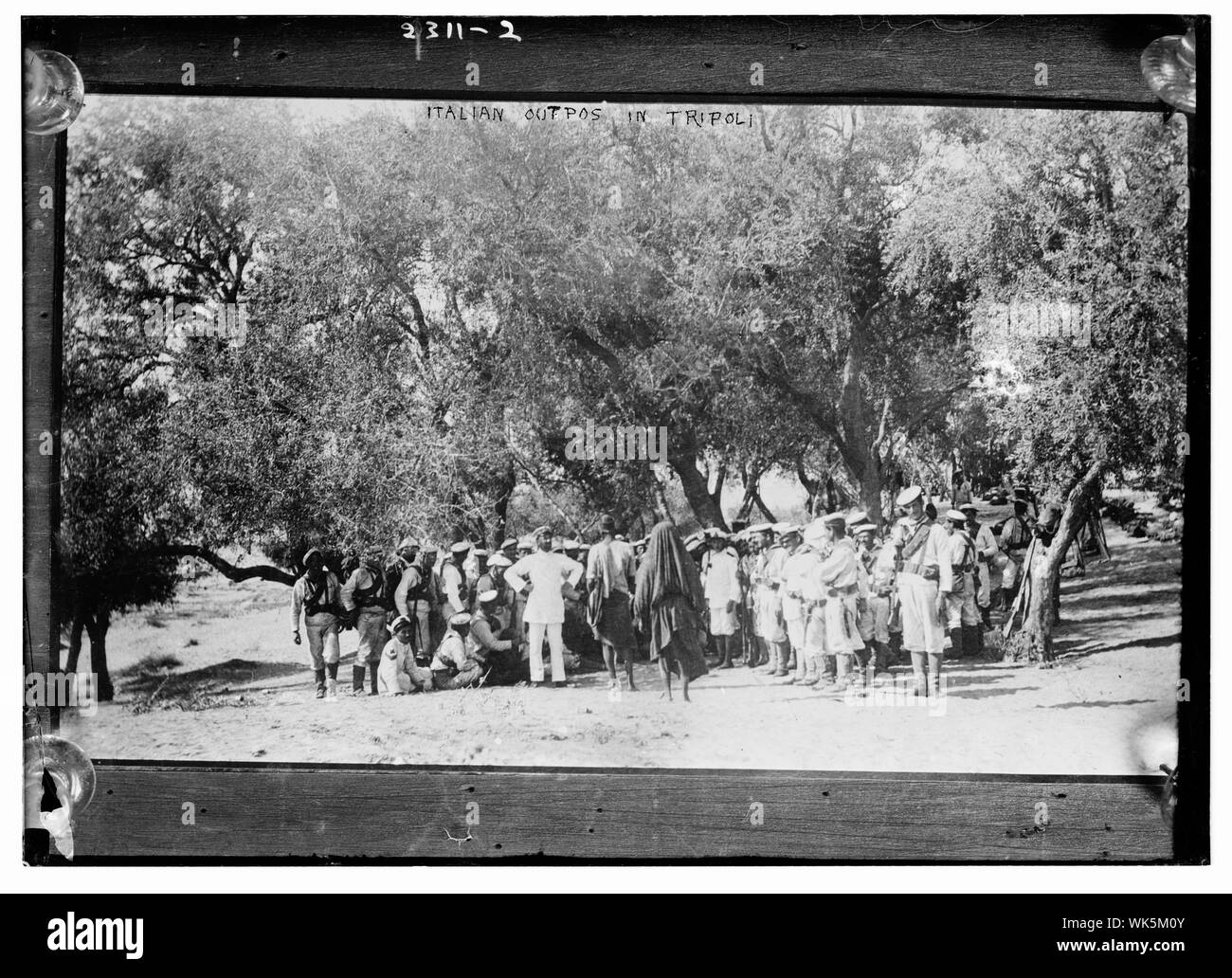 Avamposto italiano a Tripoli Foto Stock