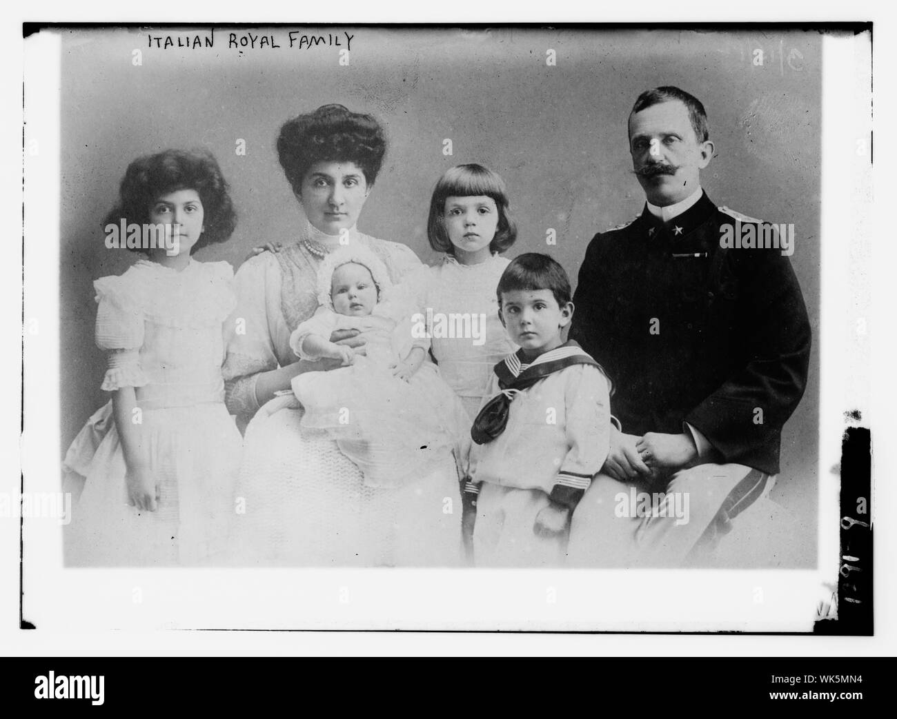 Famiglia Reale italiana Foto Stock
