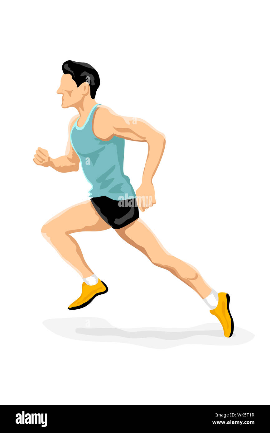 Custodia IPhone 7 Plus/8 Plus A Portafoglio Con Disegno Ragazzo In Corsa - Runner Jogging Atletica