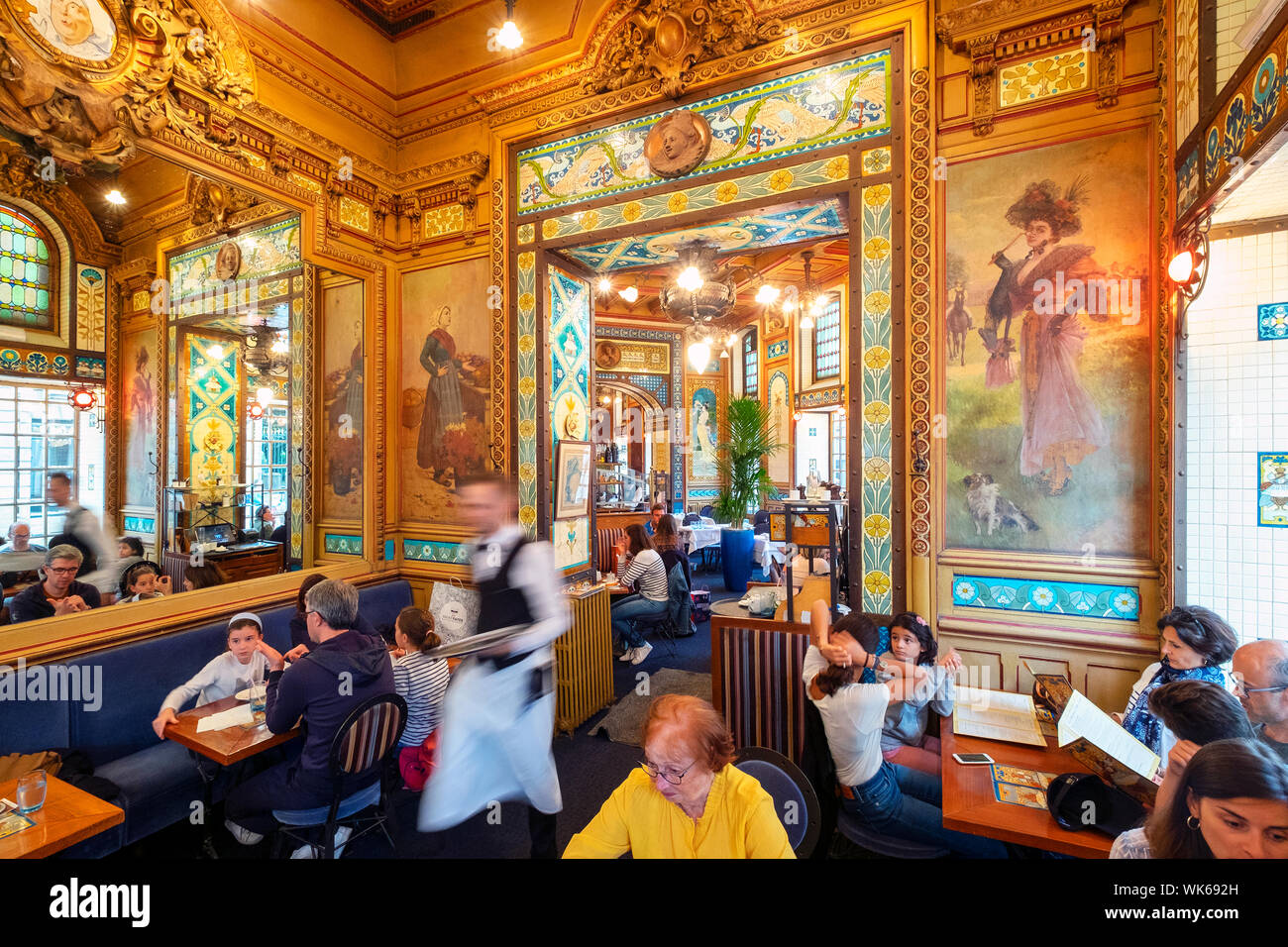 La Cigale Ristorante / Brasserie, Nantes, Pays de la Loire, in Francia, in Europa Foto Stock