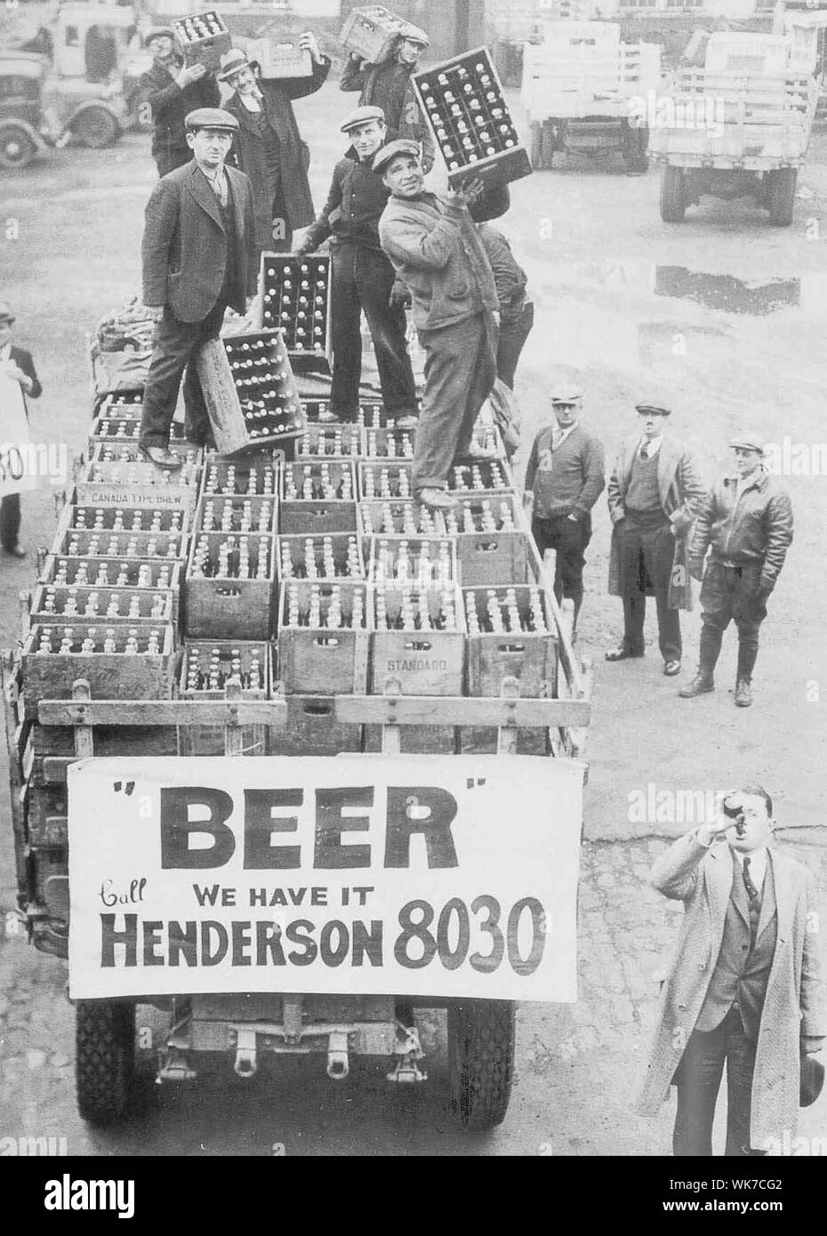 Periodi di divieto in America nel 30s - . Abbiamo Henderson 8030 Foto Stock