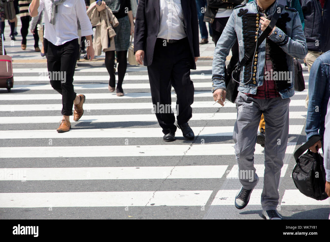 Il Tokyo City pendolari Foto Stock