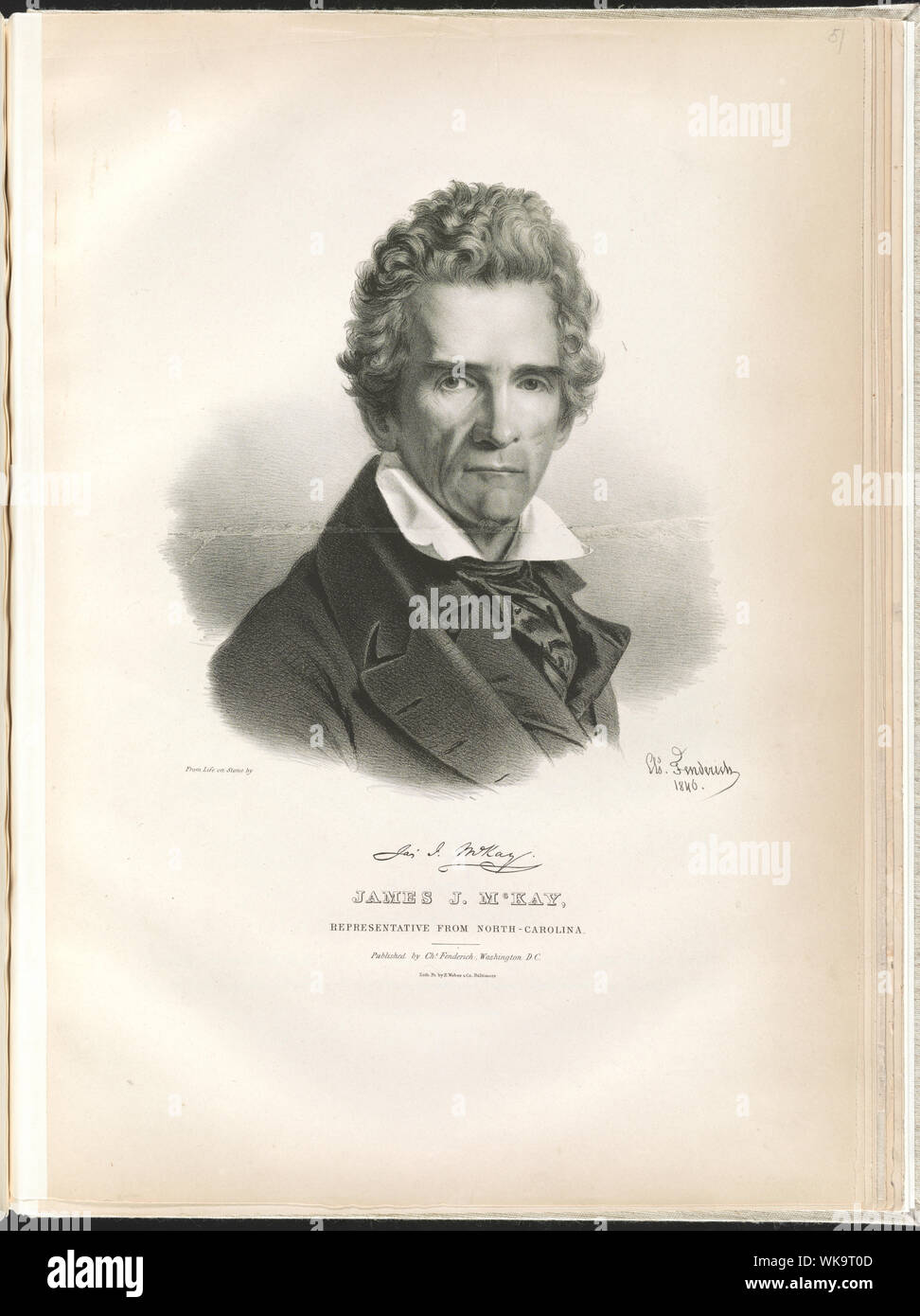 James J. cioè I. McKay, Rappresentante di Carolina del Nord / dalla vita sulla pietra da Chs. Frederich. Foto Stock