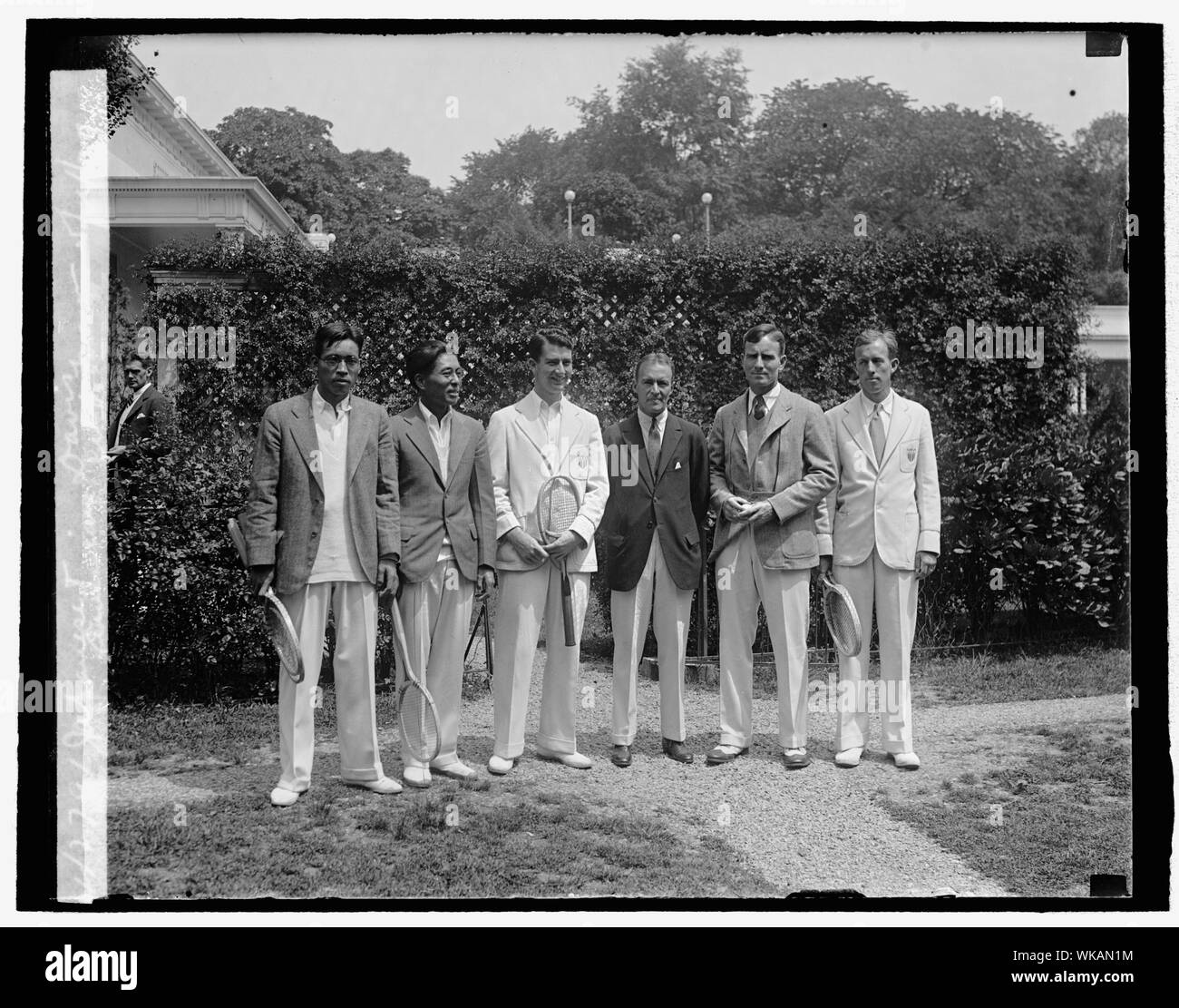 Giapponese e Americana Davis Cup, 24/05/29 Foto Stock